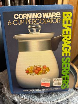 Corning Ware 6-Cup Percolator Spice O'Life