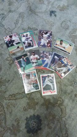 Baseball Cards: Deion Sanders Baseball cards.