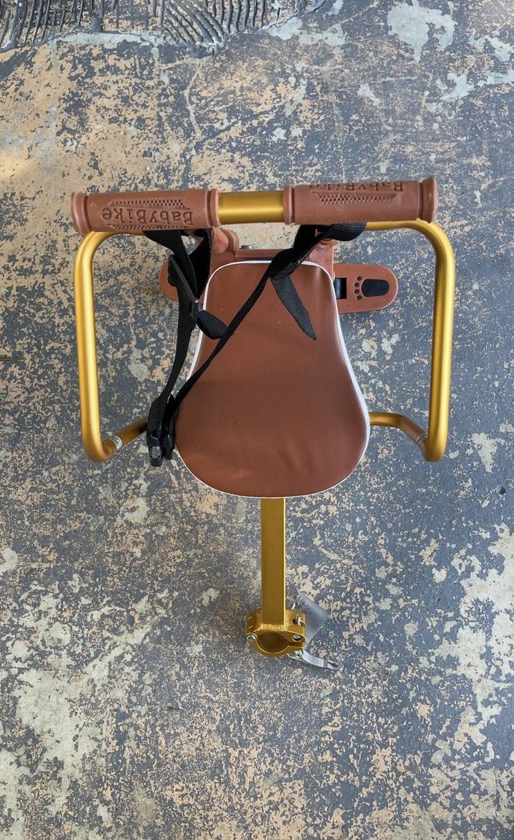 Front Mount Baby Bicycle Seat w. Foldable Handrails