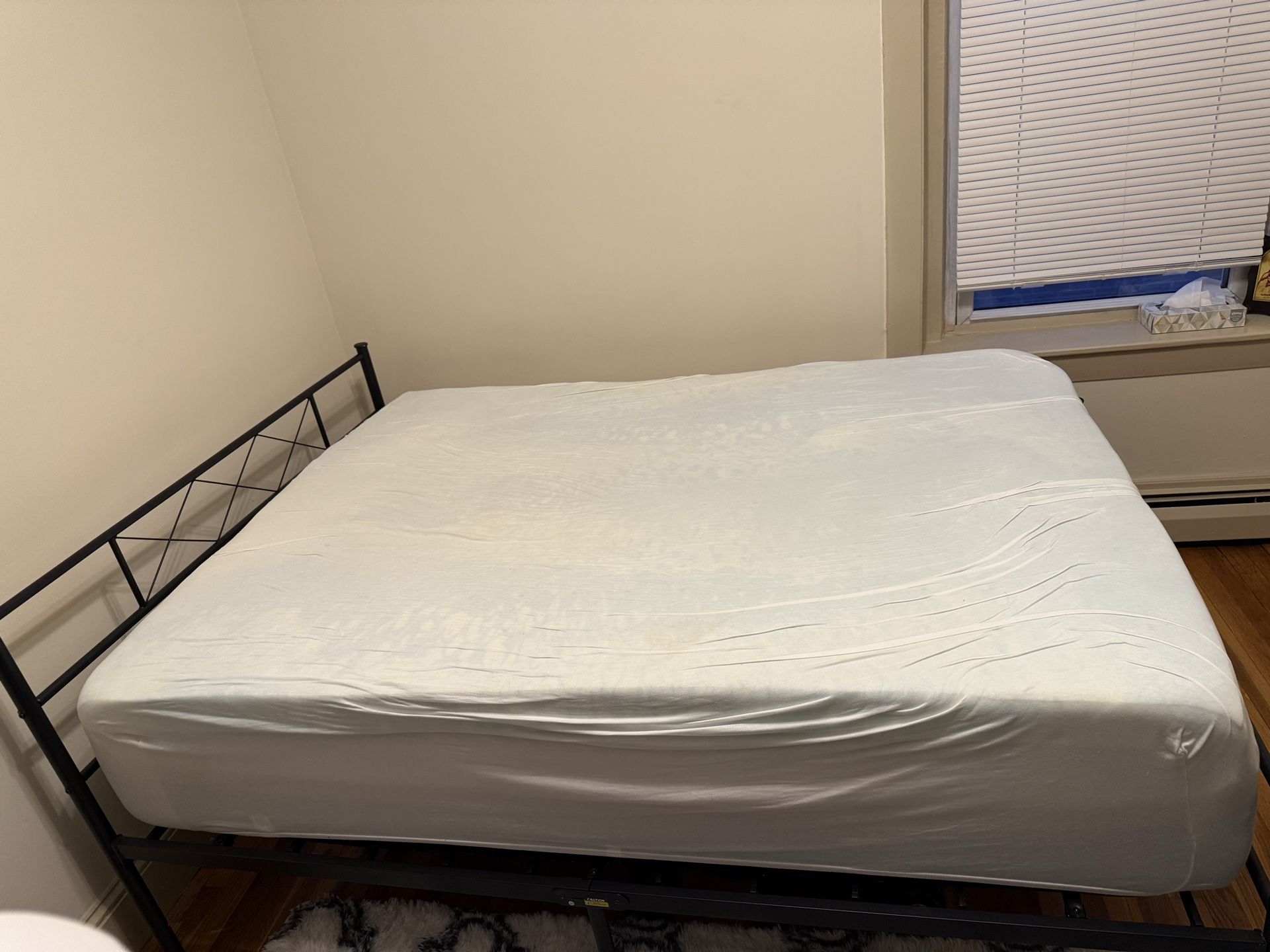 Bed frame and mattress