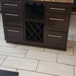 Granite Top Bar Cabinet