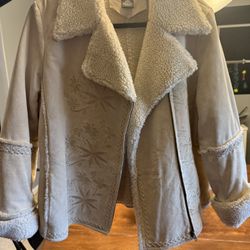 🔥$100 Women’s Large ( Excellent) bisou bisou Leather jacket - Read Details ⬇️⬇️
