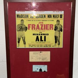 Authentic Signed Boxers, Muhammad Ali & Joe Frazier