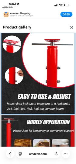 Xypholth Adjustable House Jack Post for Leveling