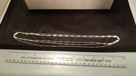3 strand sterling silver necklace. 24inches new
