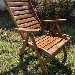 Vintage Jensen Jarrah Outdoor Reclining Lounge Chair – Rare Australian Hardwood.                       Rare Vintage JENSEN JARRAH Folding Lounge Chair