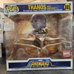 Deluxe Funko Pop Vinyl! Rides: Thanos Sanctuary II #303 Avengers Marvel Collector Corps Bobble-Head