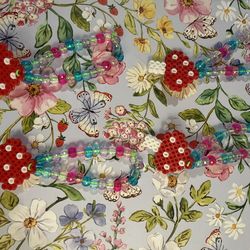 Mushroom PERLER bracelets raves festivals