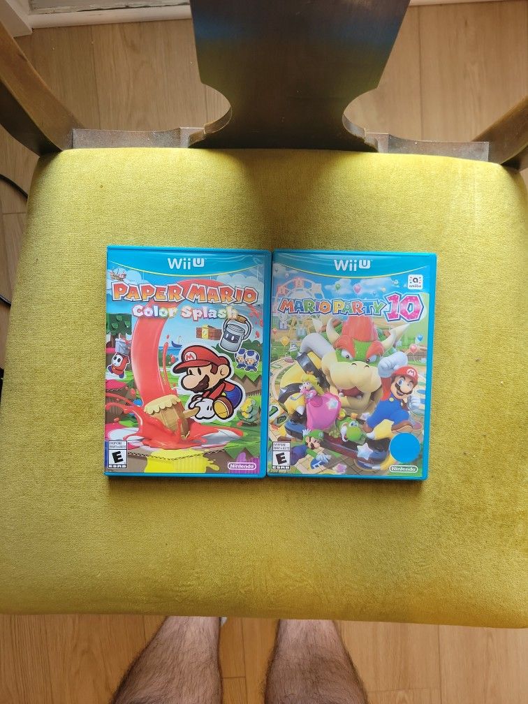 WiiU Paper Mario Color Splash And Mario Party 10