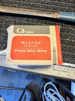 Q Tubes 26" Bike Inner Tube Presta Valve