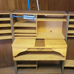 Midcentury Danish Modern Magic Box Desk in Teak by Mummenthaler & Meier