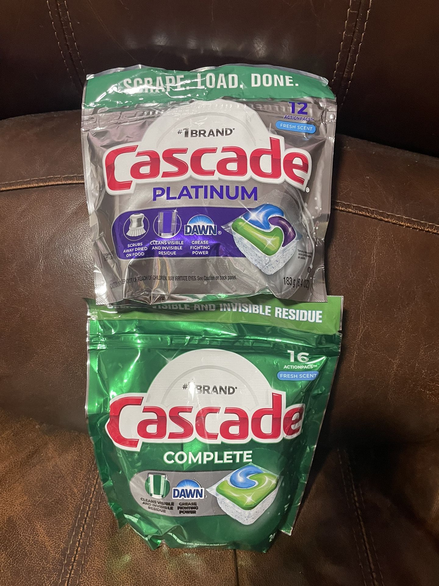 $3 Each Cascade Dish Detergent Pack 