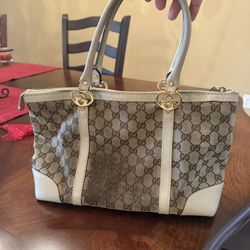 Gucci Canvas Monogram/GG Authentic Hand Tote