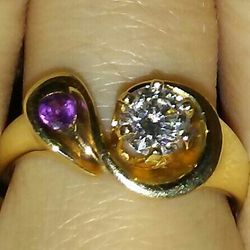 Very Lovely Custom 14k Genuine Diamond Ring!