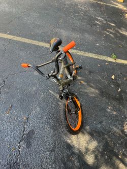 Kids BMX Bike Camo Orange