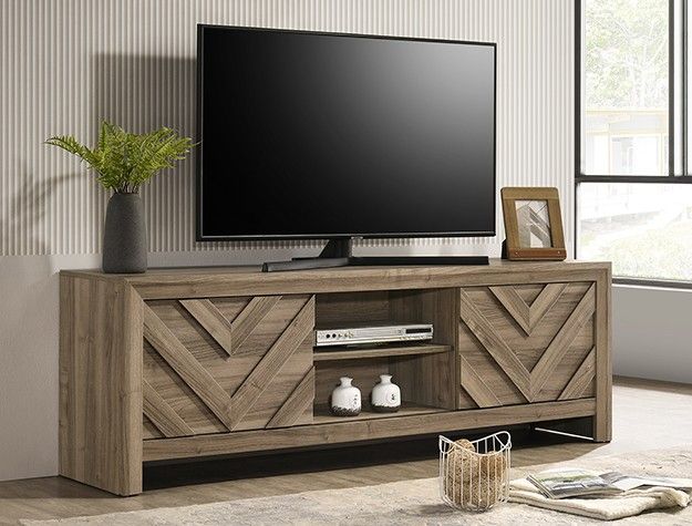 Tv Stand Light Brown Finish. New Especial Price