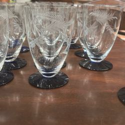 Vintage Crystal Goblets 