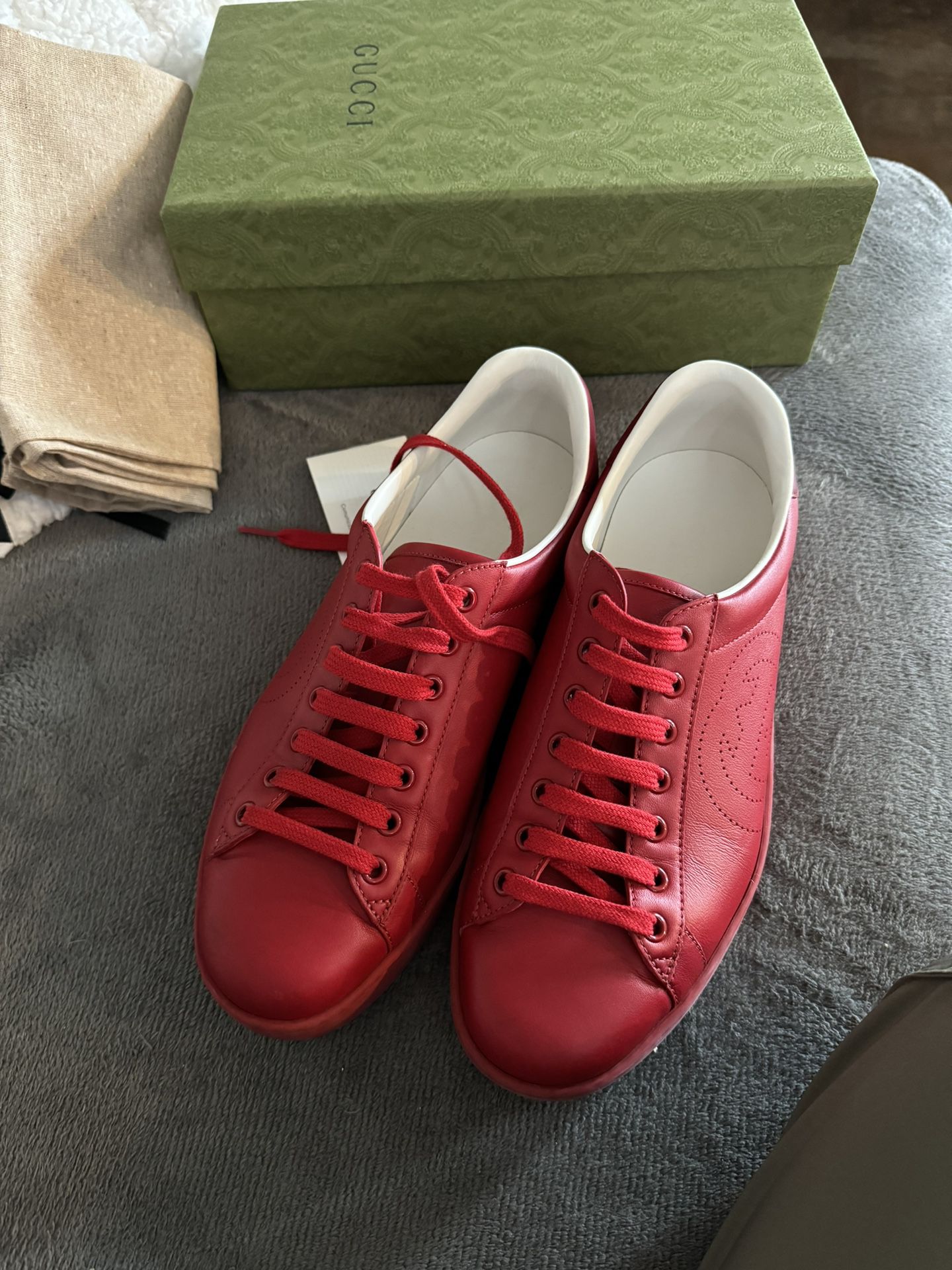 Gucci Ace Red Sneakers Gucci 8 Us MEN 9