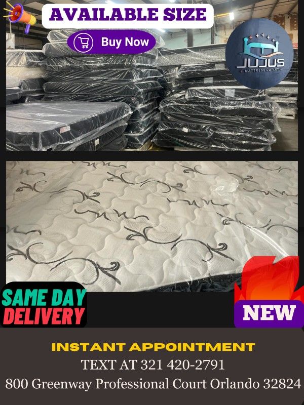 🔥🔥TWIN,FULL,QUEEN AND KING MATTRESS STARTING AT $150‼️A SET BEST PRICE IN TOWN BEST PRICE ON  BRAND NEW PLUSH TOP MATTRESS ORTHOPEDIC 🔥🔥

