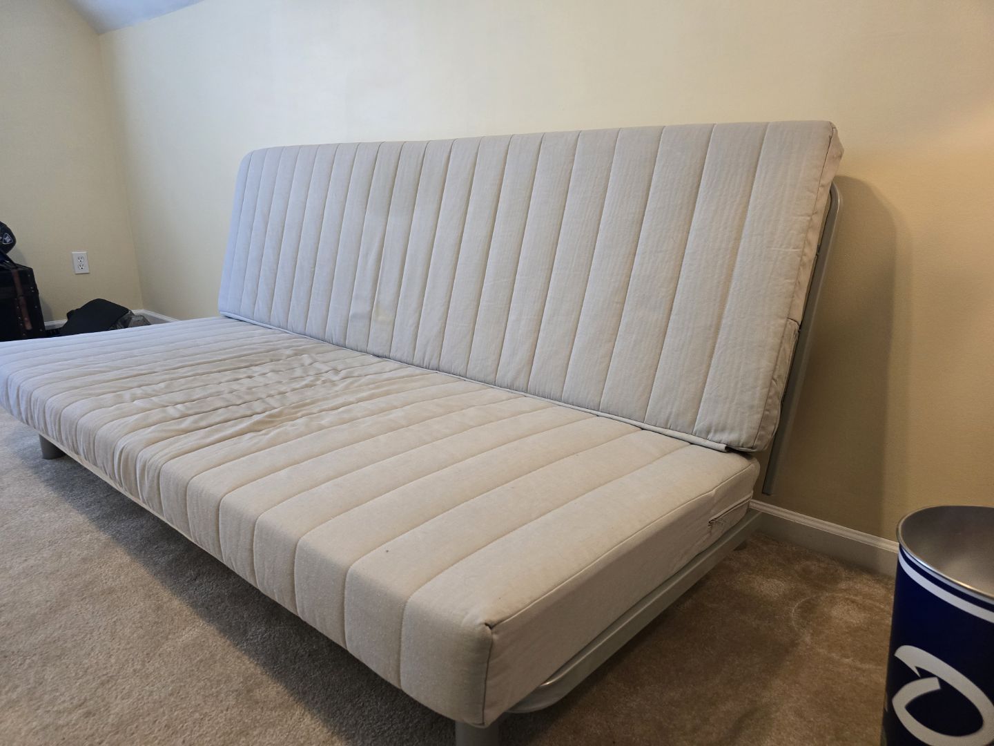 Beige Futon Sofa