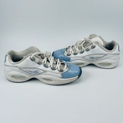 Reebok Question Patent Low Fluid Blue Allen Iverson Basketball Men's Size 6