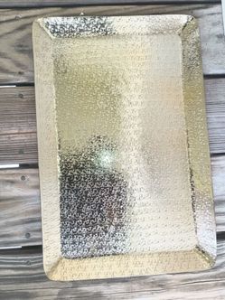 Golden tray