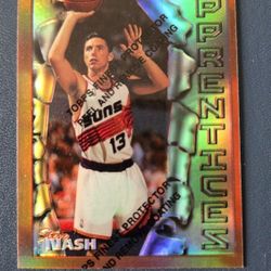 Steve Nash 1996-97 Topps Finest RC RARE Rookie REFRACTOR #75 Suns MVP 📈