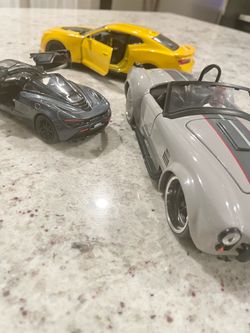 Diecast cars 1:24  Cobra Camaro McLaren
