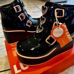 Women Platform Chunky Ankle Boots