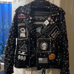 Custom Punk Leather jacket