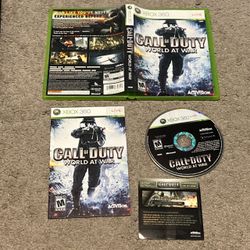 Call of Duty: World at War (Xbox 360, 2008) Complete CIB w/ Manual