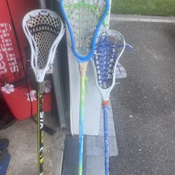 Lacrosse sticks (3)
