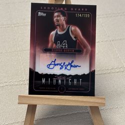 George Gervin Auto Topps Midnight 
