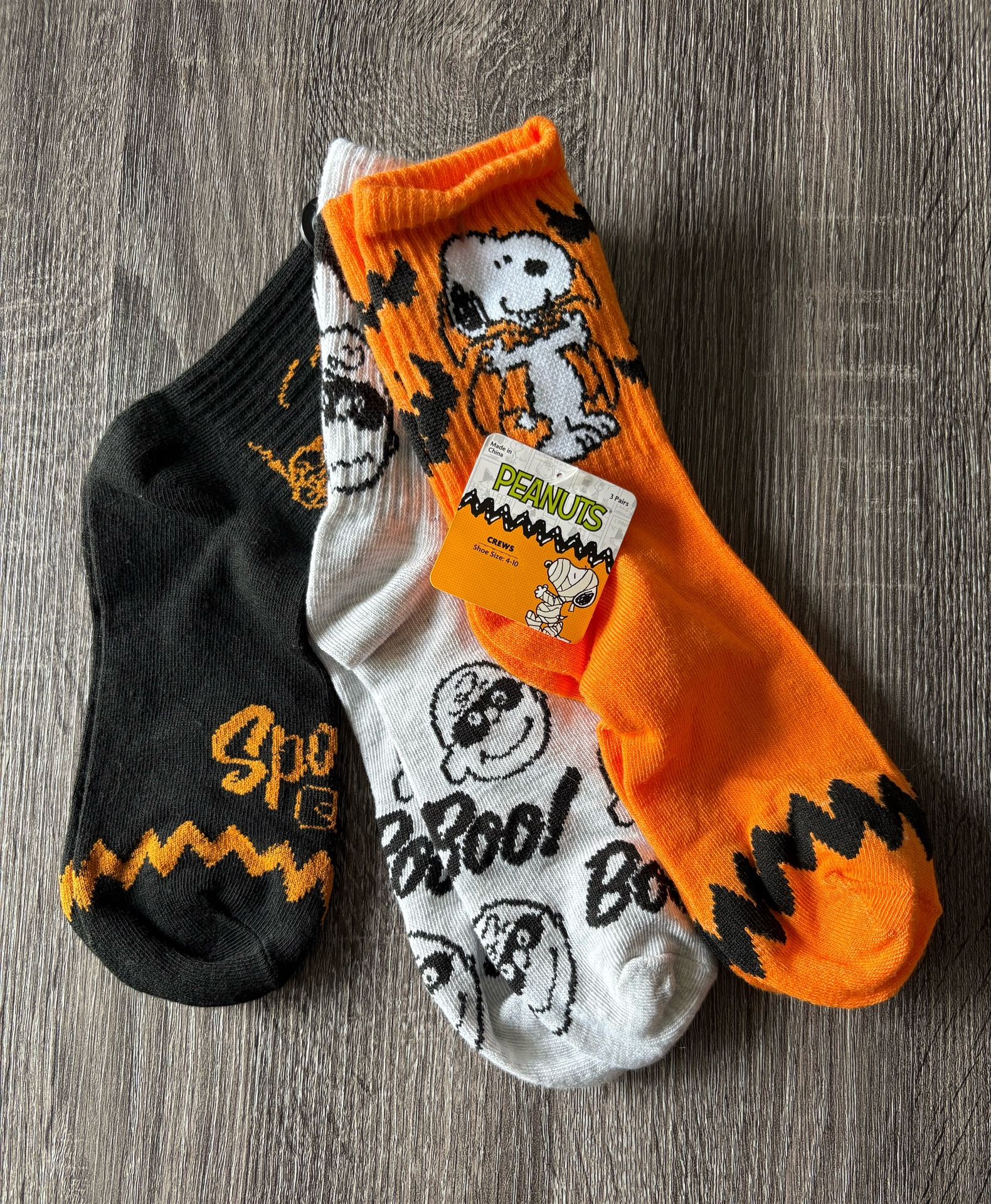 Halloween Snoopy socks