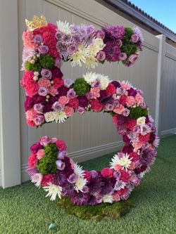 Flower Numbers, Flowers Arranged In Numbers, Numeros Para Fiesta, Numeros Con Flores 