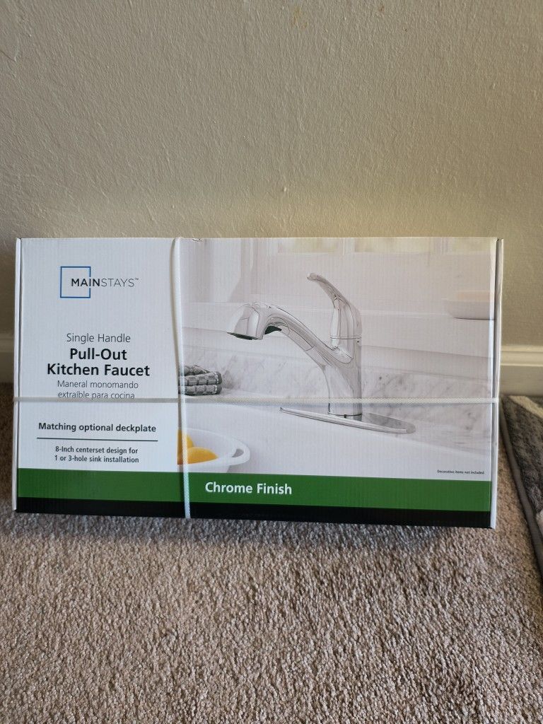 Kitchen Faucet Single Handle Chrome Finish