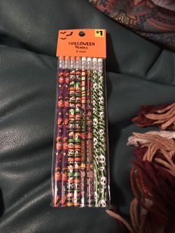 Halloween pencils