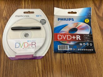 Memorex and Philips DVD+R