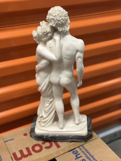Large Sculpture of Venus and Adonis nude 14” statue Neoclassical Mythology