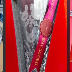 Waterford Crystal  12 Days Of Christmas 2005 2006 Editions Champaign Glasses