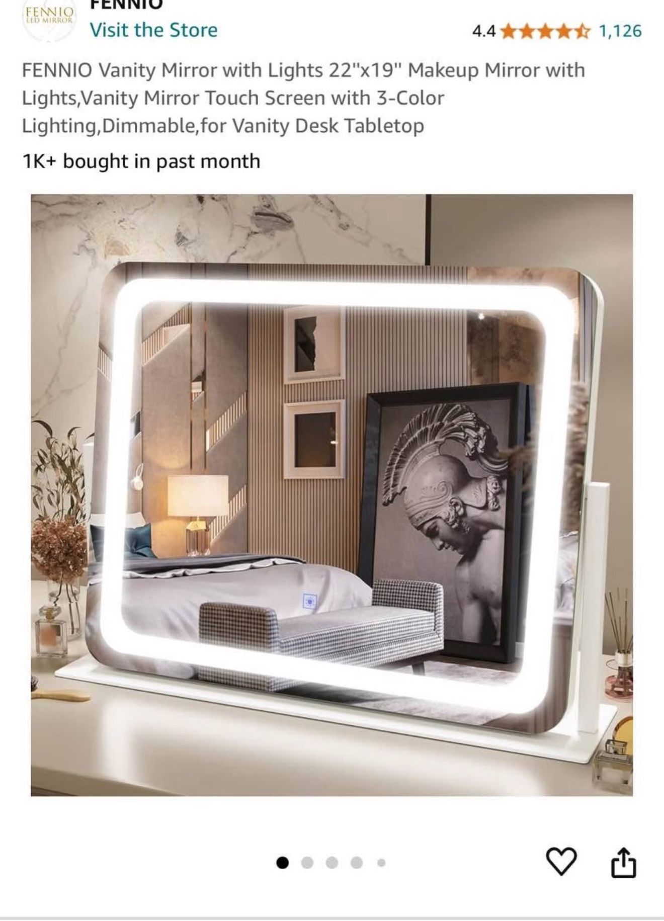 LED Makeup Mirror Oversized