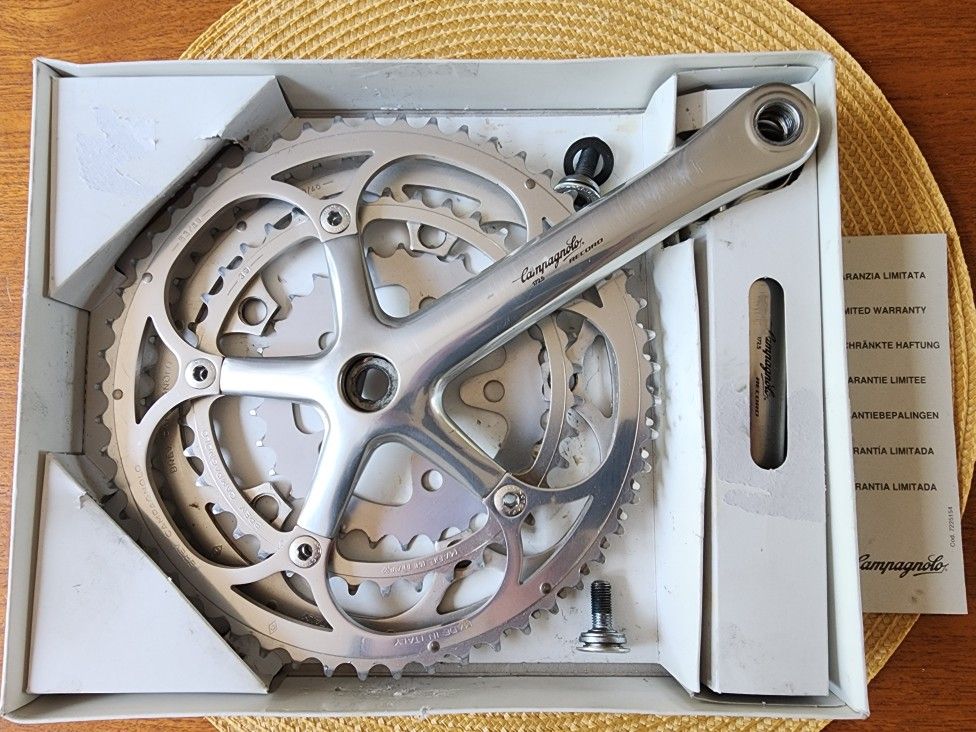 Campagnolo Record Crankset 172.5 Length w/ Extra Chainring