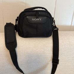 Sony Black Camera or Media Carrying Case With Front Pocket Black Padded