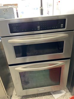 Kitchen aid 30” microwave oven combo in stainless steel electric