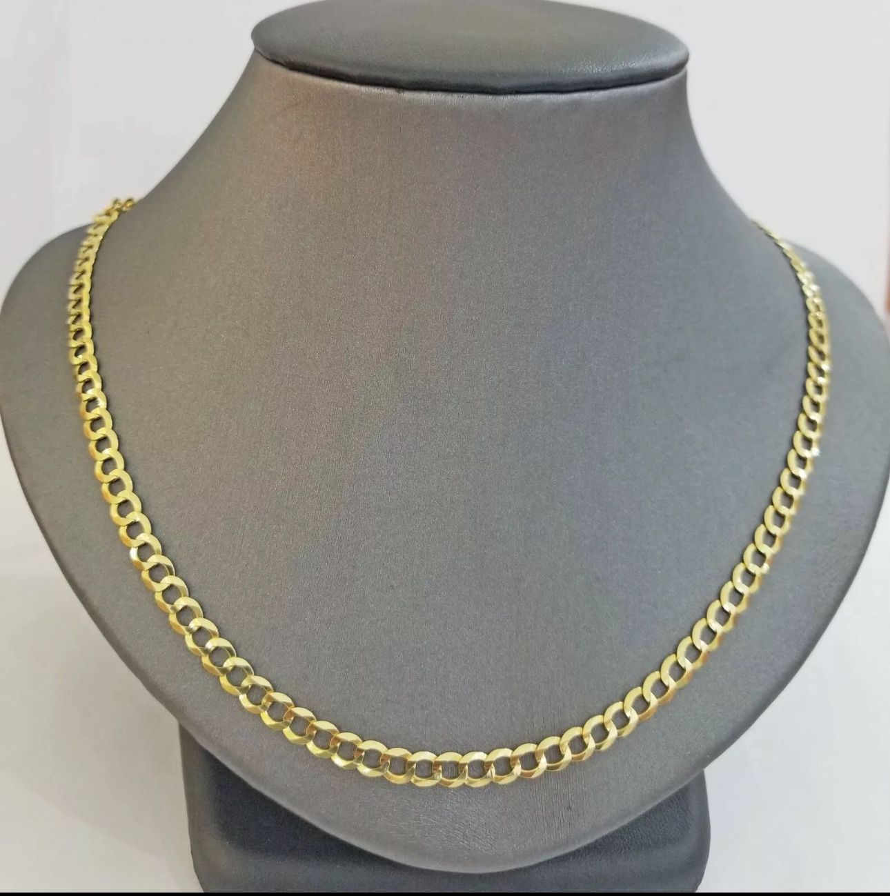 14kt Solid Gold Cuban Curb Chain 