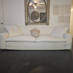 Utopia Caitlyn Flax  99" Sofa