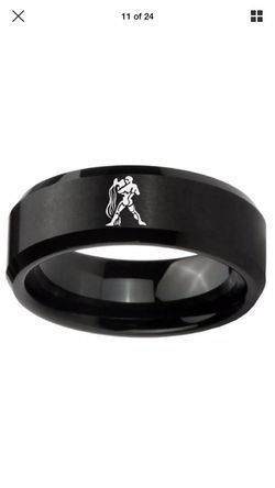 Aquarius Zodiac Sign Constellation Ring