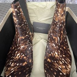 Men Burberry Leopard Style Low Boot