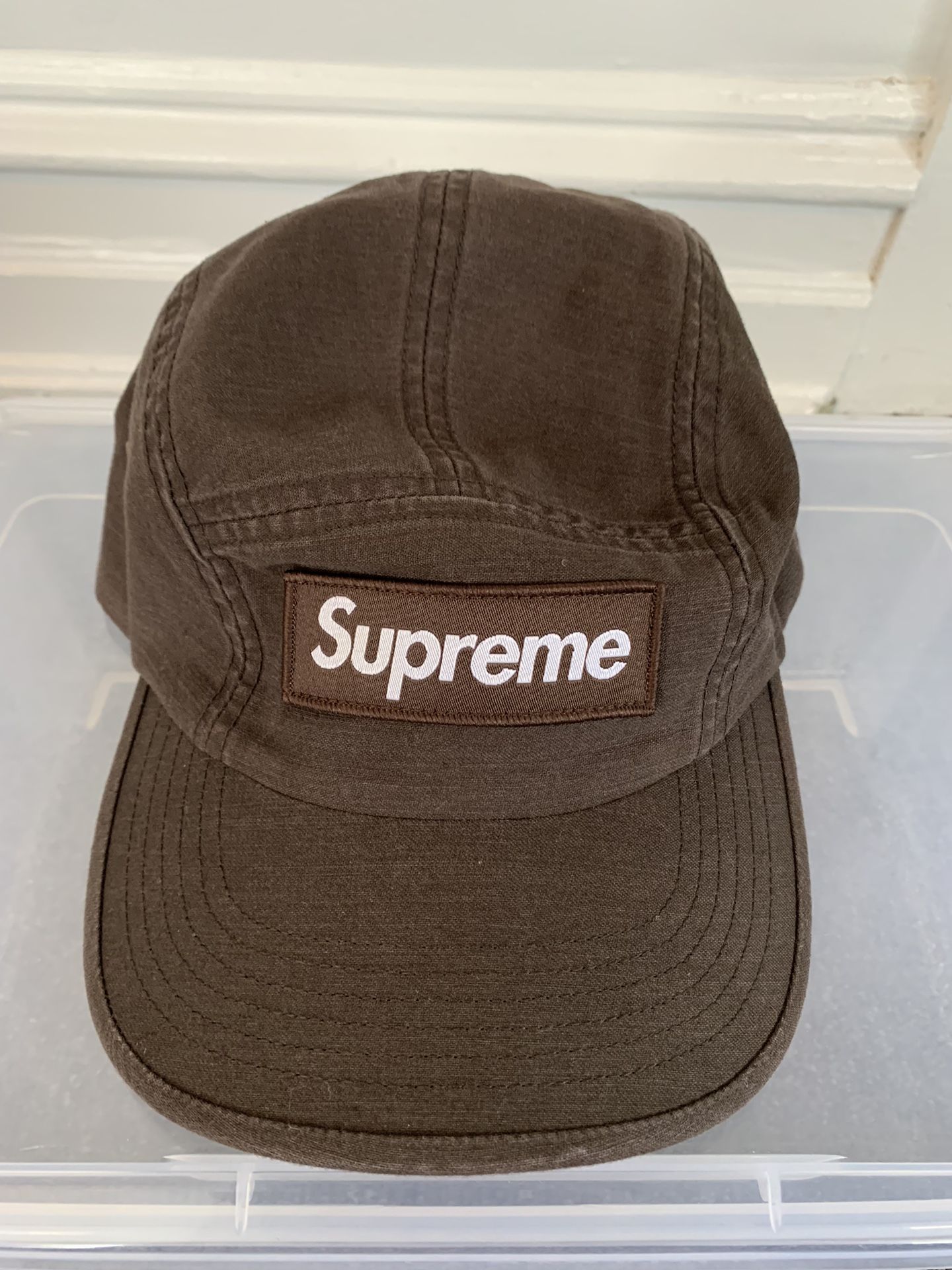 Used Supreme Camp Cap (brown)