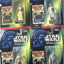 1997 Kenner Star Wars Power Of The Force Freeze Frame  Action Slide Set Of 8
